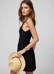 Rib Double Scoop Mini Dress