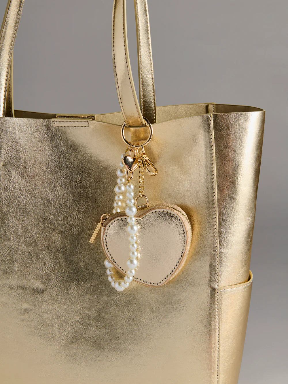 Heart Pouch Bag Charm