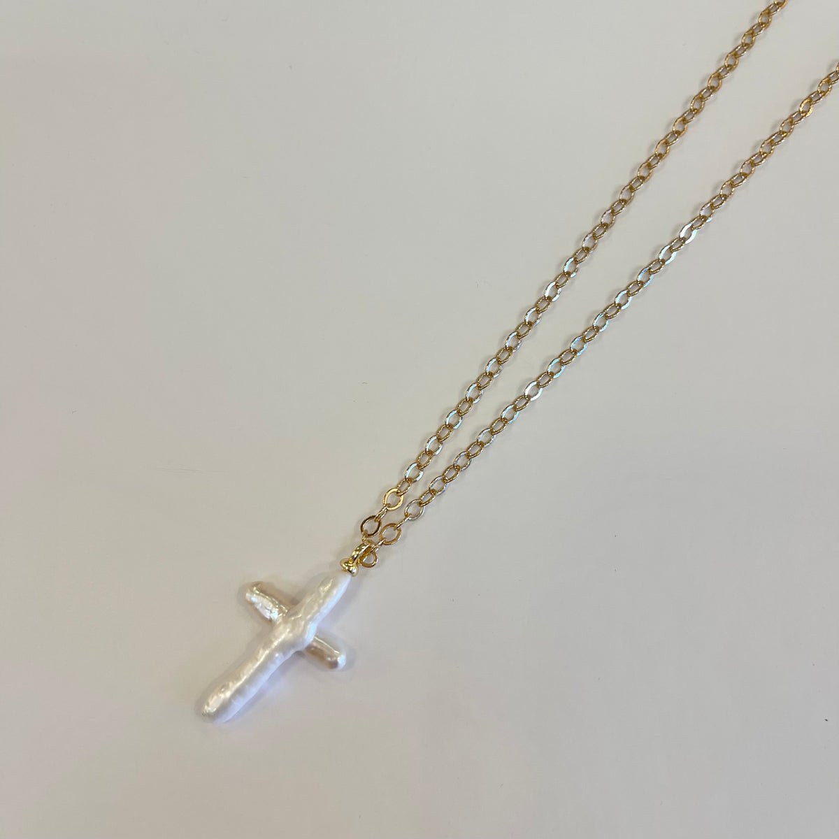 Pearl Cross Necklace