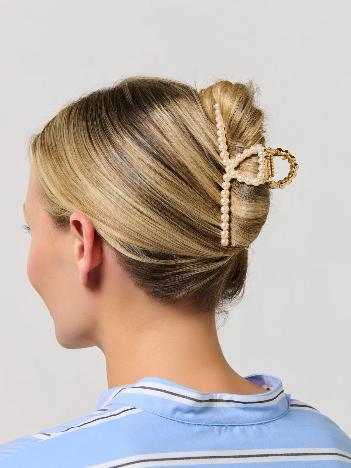 Mini Pearl Claw Clip, Pearl