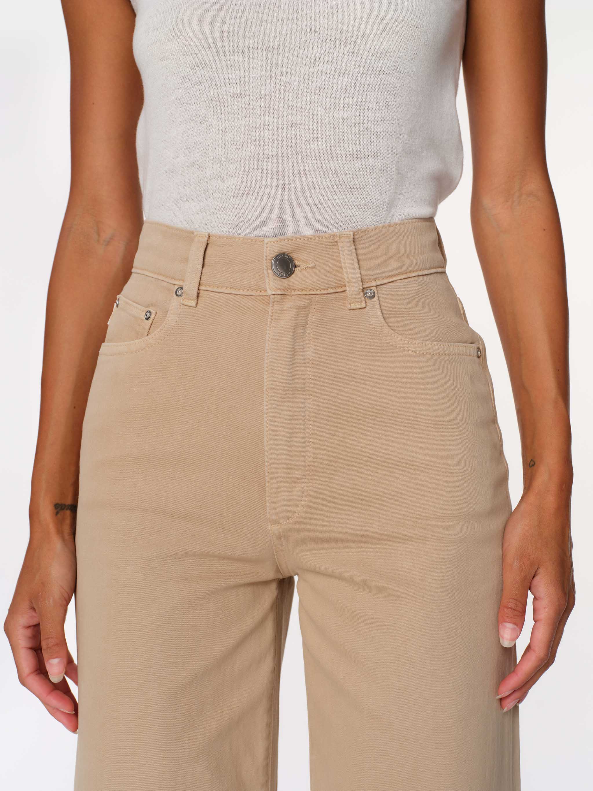 Hepburn Wide Leg High Rise Ankle Jean