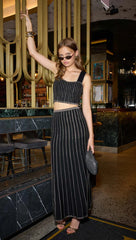 Celia Lurex Stripe Crop Top