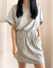 Rolled Sleeve Dress