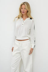 Scottie Contrast Collared Sweater