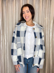 Lola Buffalo Plaid Sweater Jacket