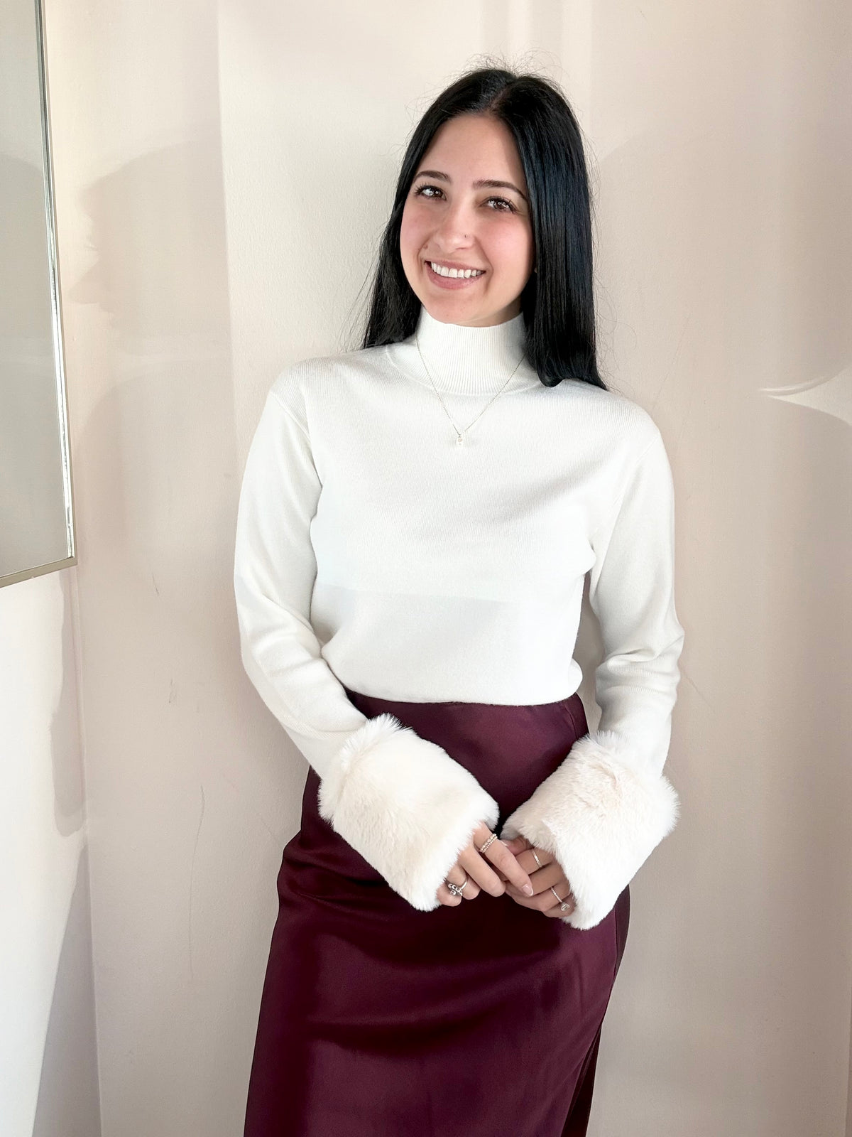 Moritz Fur Cuff Sweater