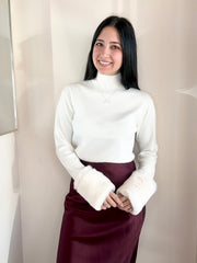 Moritz Fur Cuff Sweater