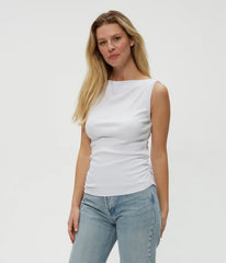 Coco Ruched Boat Neck Top
