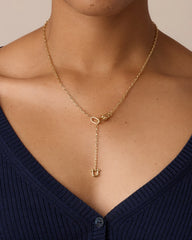 Atlas Delicate Lariat + Parker Celestial Charm