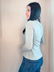 LS Slim Button Placket Tee