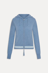 Topanga Cashmere Zip Up Hoodie ￼