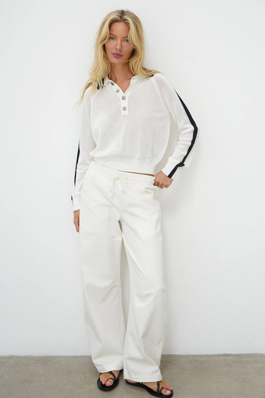 Scottie Contrast Collared Sweater