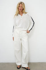 Scottie Contrast Collared Sweater