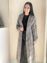 Flower Bed Plaid Coat