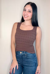 Lace Textured Square Top