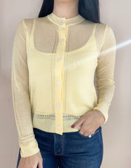Serena Sheer Pointelle Cardigan