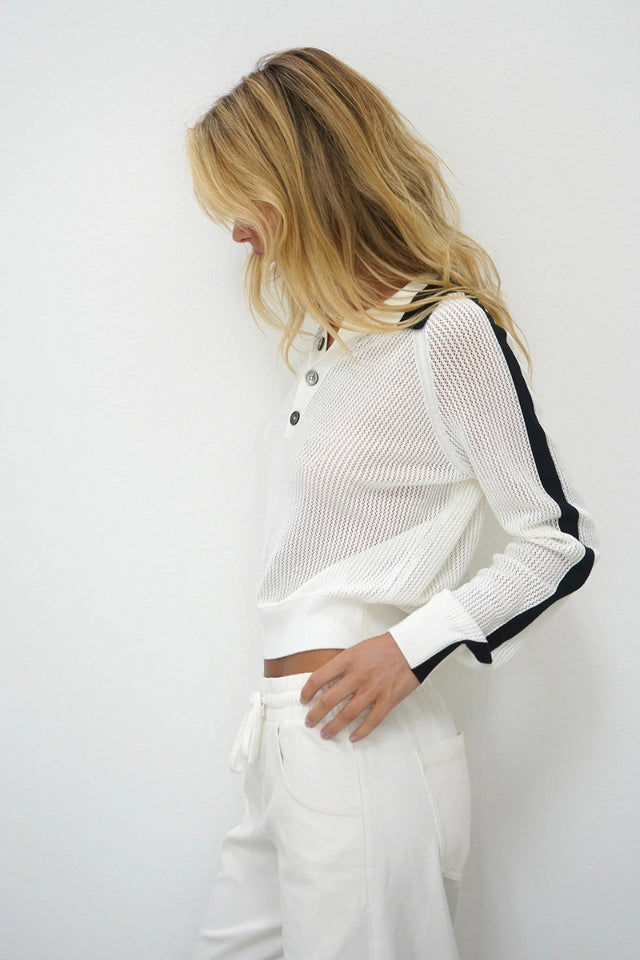 Scottie Contrast Collared Sweater