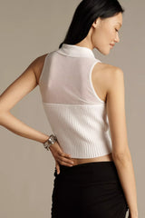 Brooklyn Sheer Polo Halter