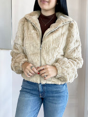 Sequin Puff Sleeve Jacket