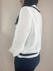 Polo Cropped Sweater Stripe