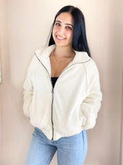 Zip Up Raglan Jacket w/ Pockets