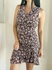 Oak Lane Cowl Neck Mini Dress