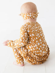Honey Blooms Ruffle Romper