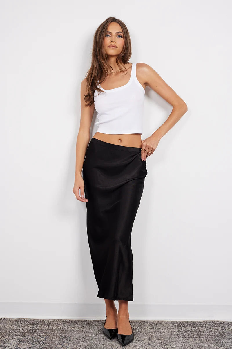 Midi Bias Cut Skirt