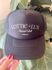 Lottie Luxe Social Club Trucker Hat