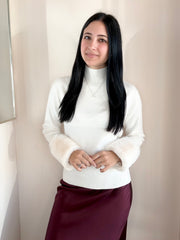 Moritz Fur Cuff Sweater