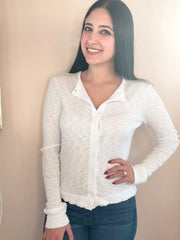 Long Sleeve Button Top