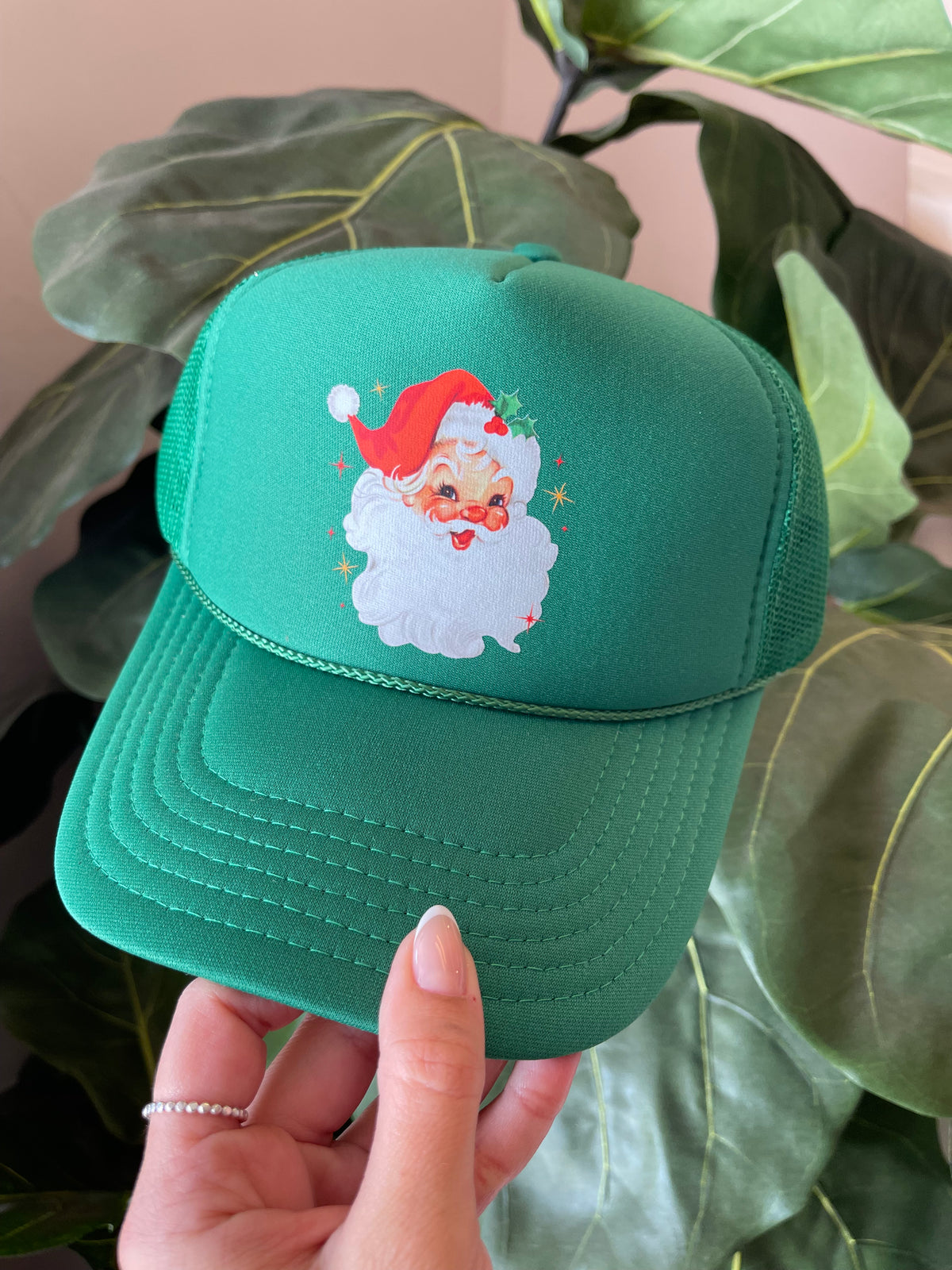 Santa Face Trucker Hat