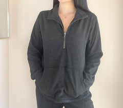 1/2 Zip Funnel Neck Pullover