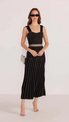 Celia Lurex Stripe Crop Top