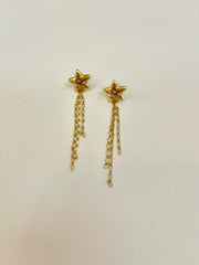 Star Chain Earrings