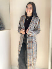 Flower Bed Plaid Coat