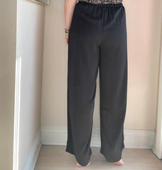 Romy Satin Pleated Pant