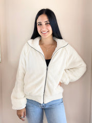 Zip Up Raglan Jacket w/ Pockets