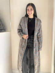 Flower Bed Plaid Coat