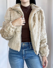 Sequin Puff Sleeve Jacket