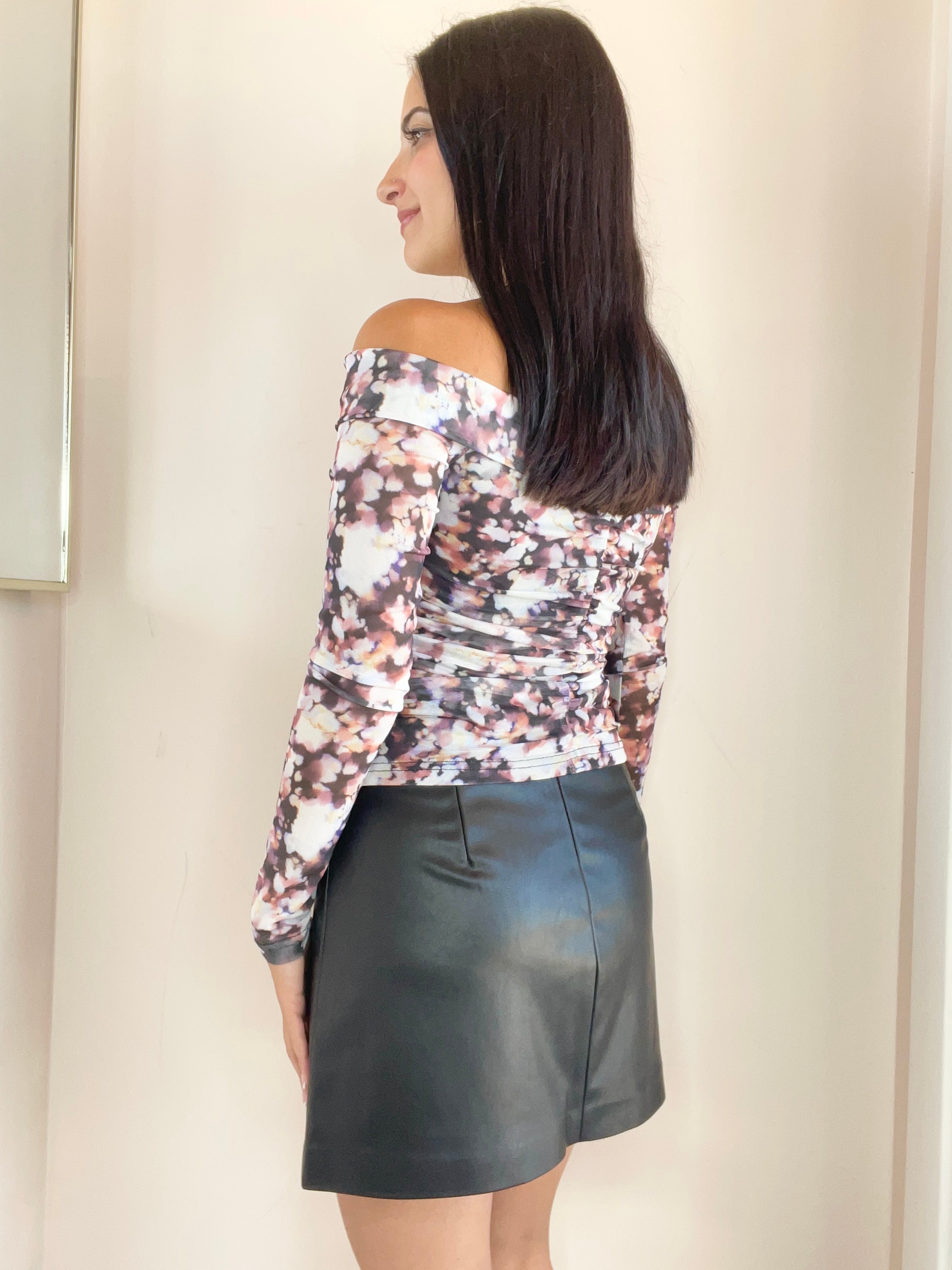 Melina Faux Leather Mini Skirt