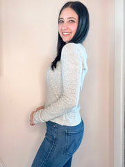 LS Slim Button Placket Tee