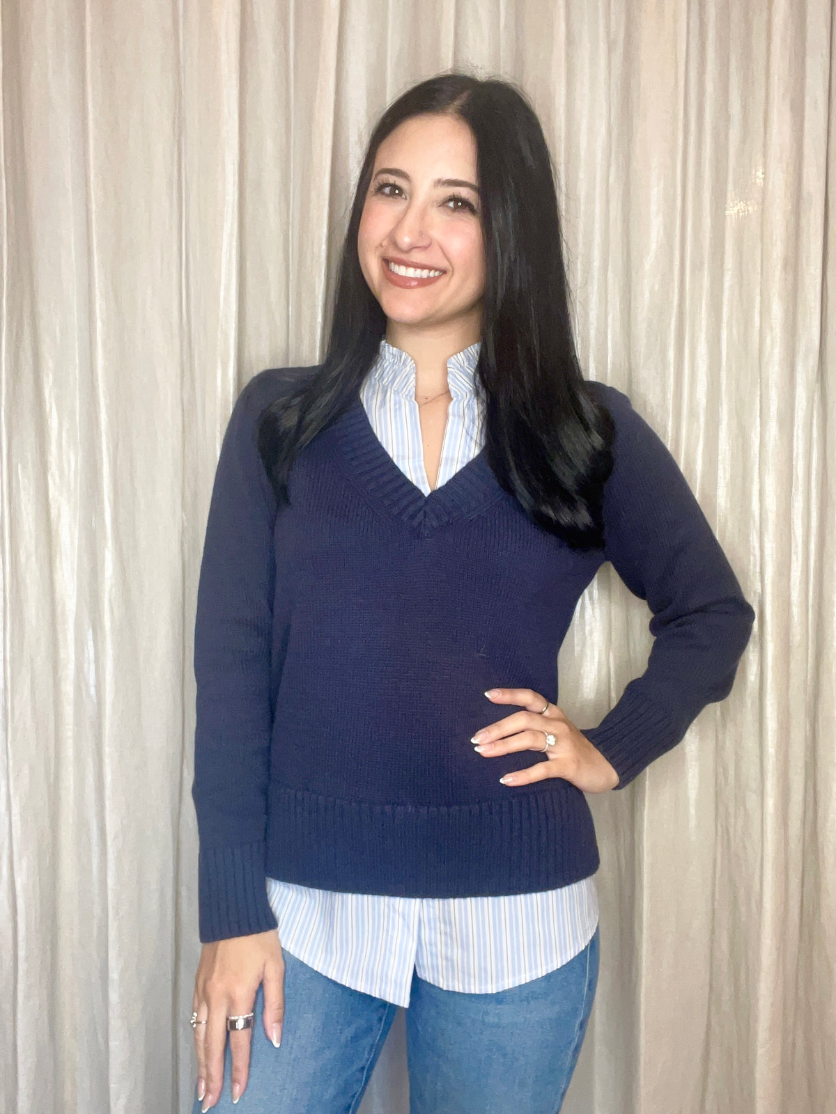 Maisie Mandarin Collar Twofer