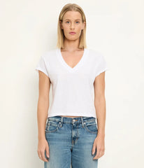 Harlan Cropped V-Neck Tee