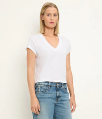 Harlan Cropped V-Neck Tee