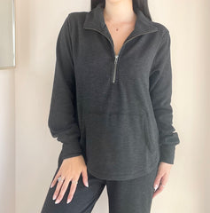 1/2 Zip Funnel Neck Pullover
