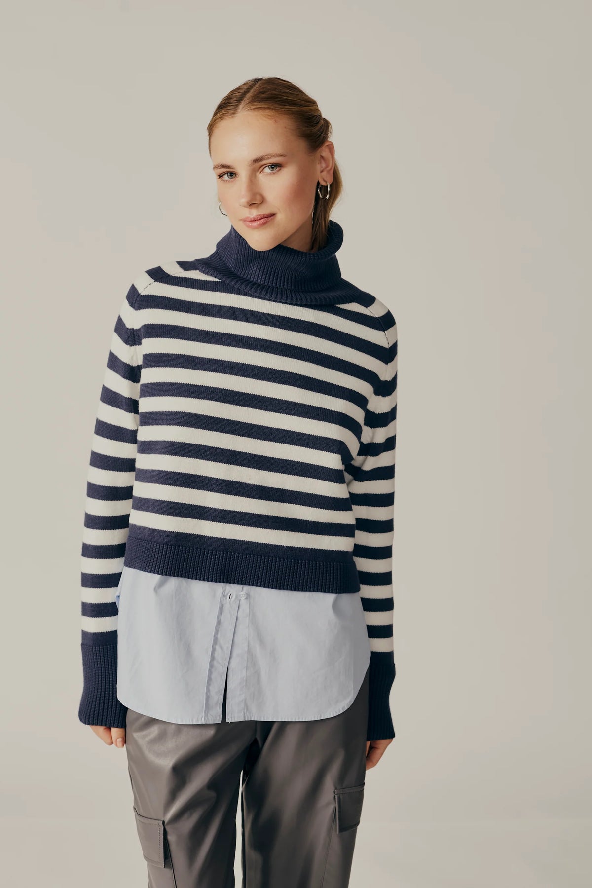 Pugliese Striped Turtleneck Sweater