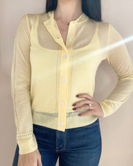 Serena Sheer Pointelle Cardigan
