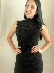 Tessa Sleeveless Stretch Lace Top