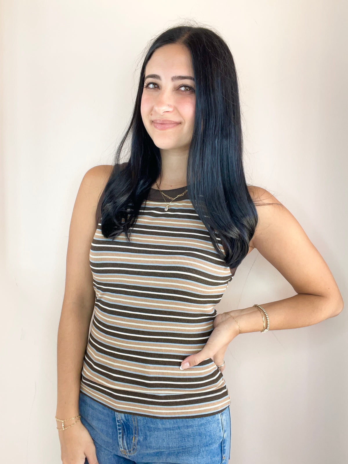 Gina Wide Binding Crop Tank